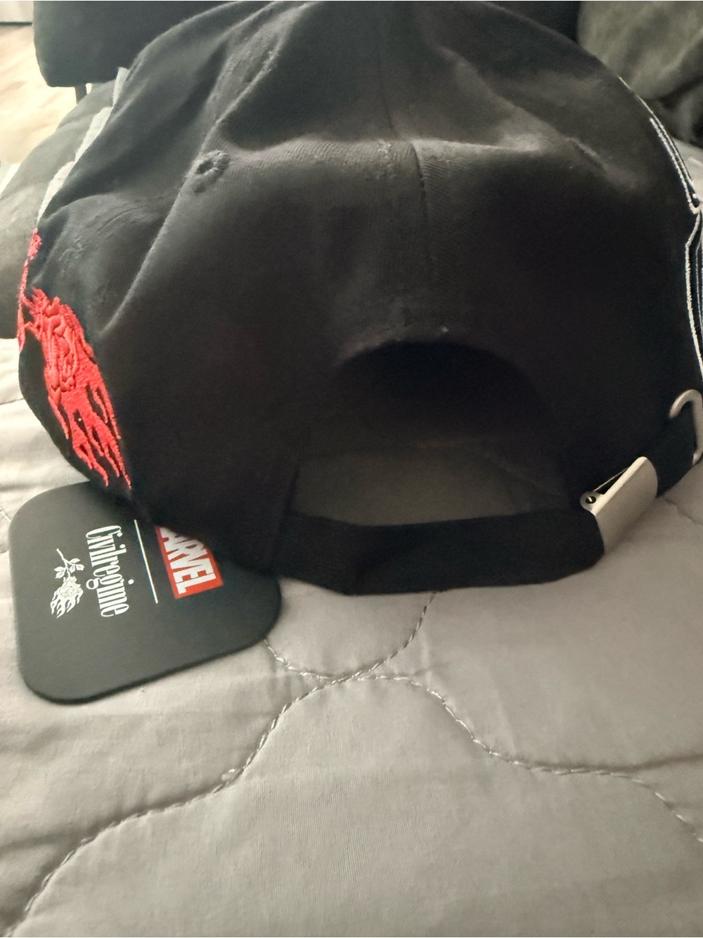 Marvel Black Baseball Cap Civilregime - Picture 3 of 7